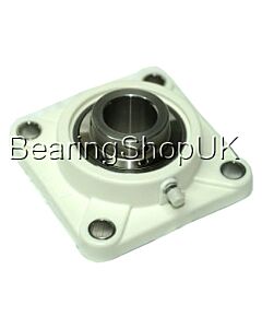 TP-SUCF205-16 1inch Thermoplastic 4 Bolt Flange Bearing (White)