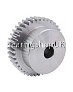 2 Mod x 12 Tooth Metric Spur Gear in Stainless Steel